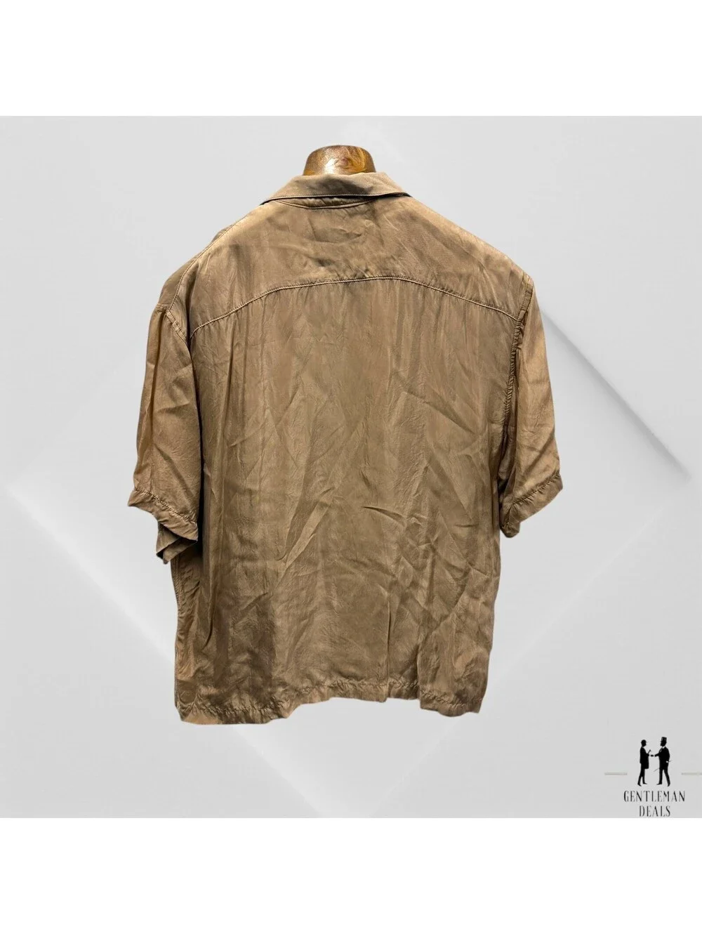 Bristol Studio Shirt Top Cream Beige Button Up BR-STOL STUD-0 L Japan 3 Silk